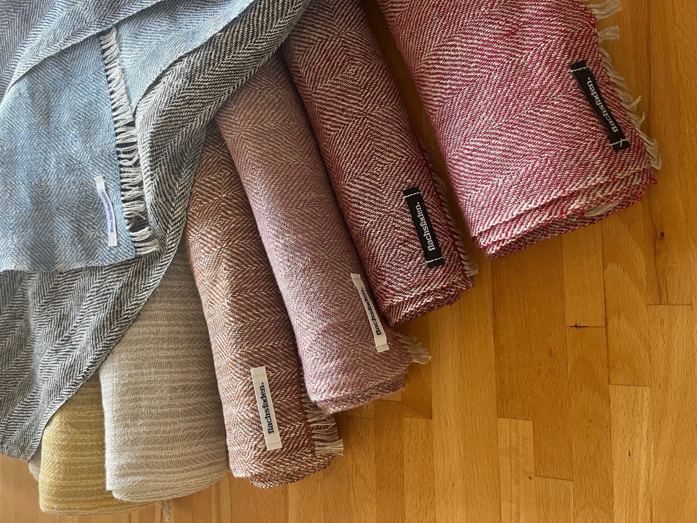 Details der Leinenschals